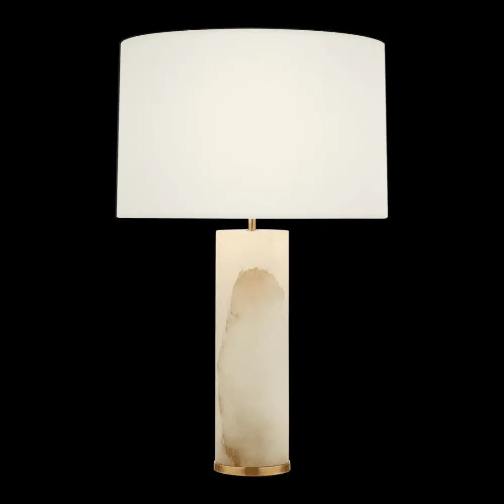 Lineham Table Lamp - Alabaster Flax Shade