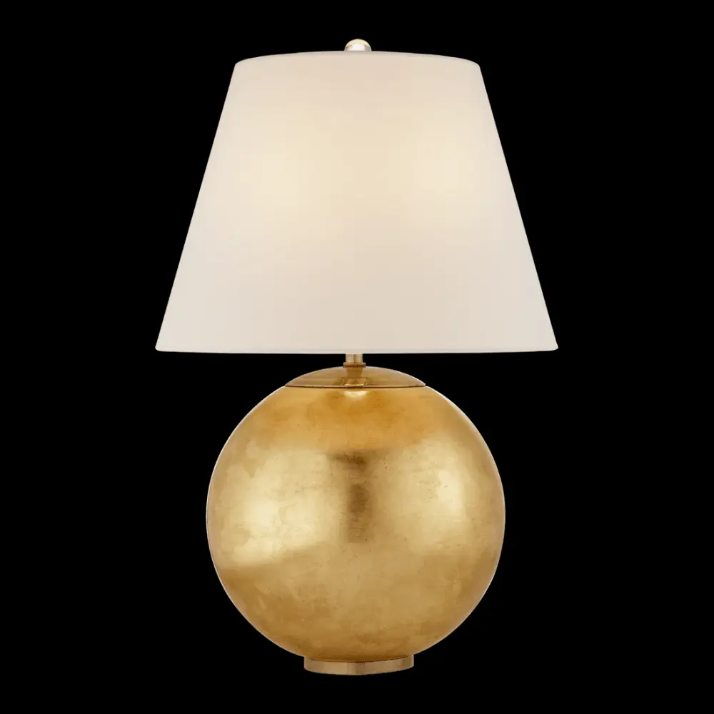 Morton Table Lamp - Gild Flax Shade
