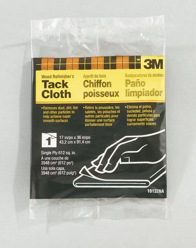 3M 36 . W x 17 . L White Synthetic Fiber Wood Refinisher's Tack Cloth Pack 48