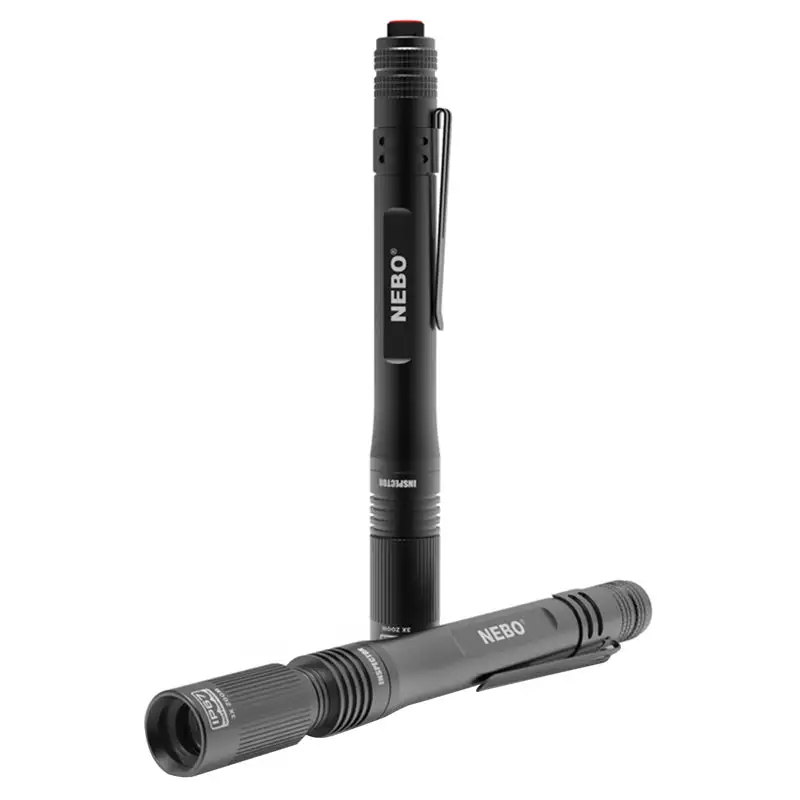 NEBO Franklin Pivot 300 Lumen Gray LED Right Angle Flashlight 18650 Battery