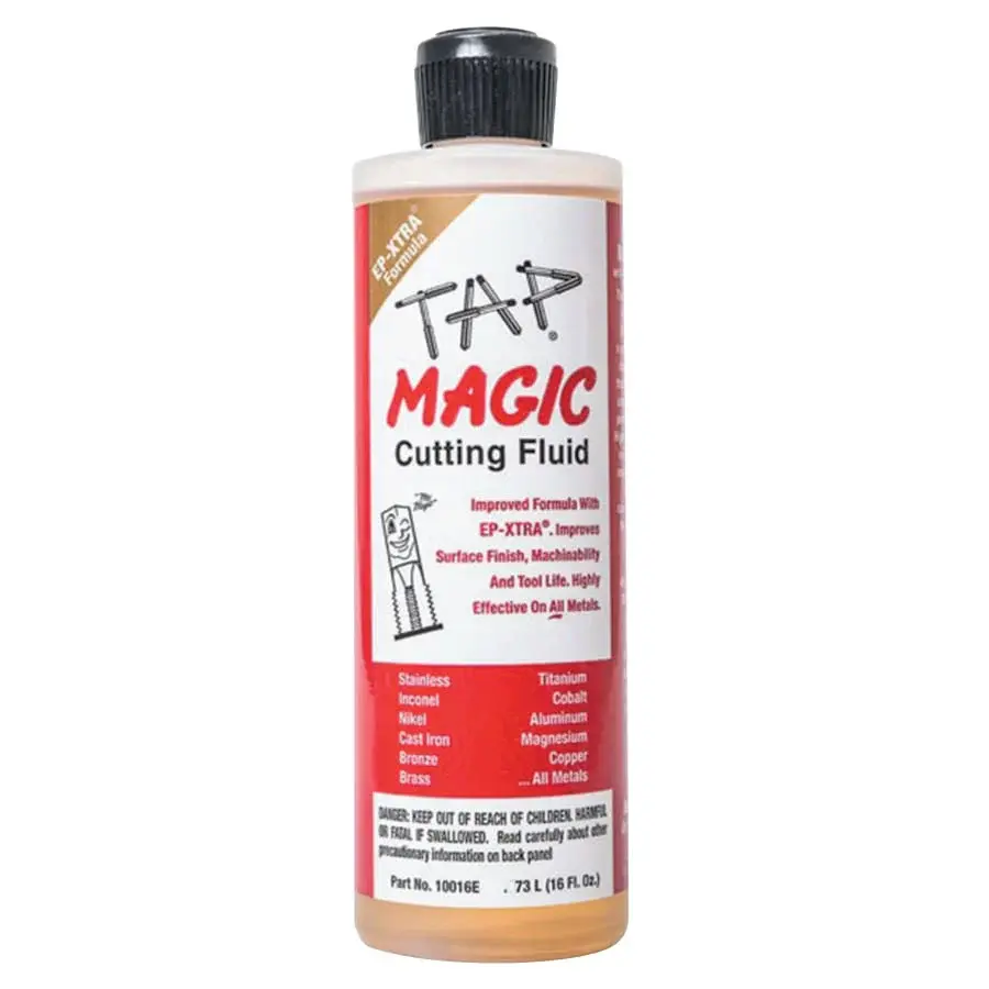 Tap Magic 10016E Fluid Spout top Can and Ep-Xtra, 16 oz, Amber (Pack 12)
