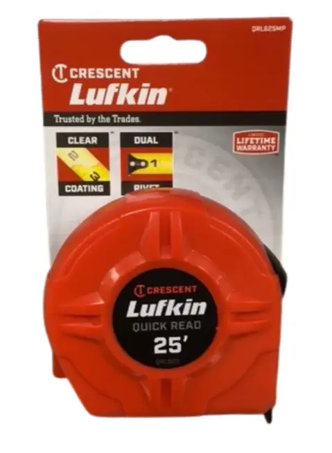 Crescent Lufkin Twenty Five Foot Rapid Read Tape Measure