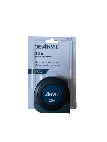 Depth Gauge Anvil 25 Foot Tape Measure