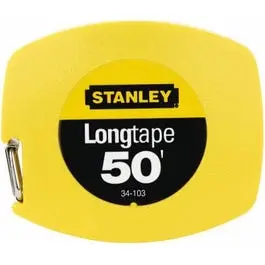 50-Foot Closed Case Steel Long Tape Measure Professional Use STANLEY