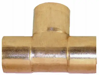 Mueller W640102 Streamline Wrot Copper Tee 2 Inch Plumbing Connector
