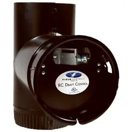Draft Control Black Tee 6-Inch Plumbing Applications Various