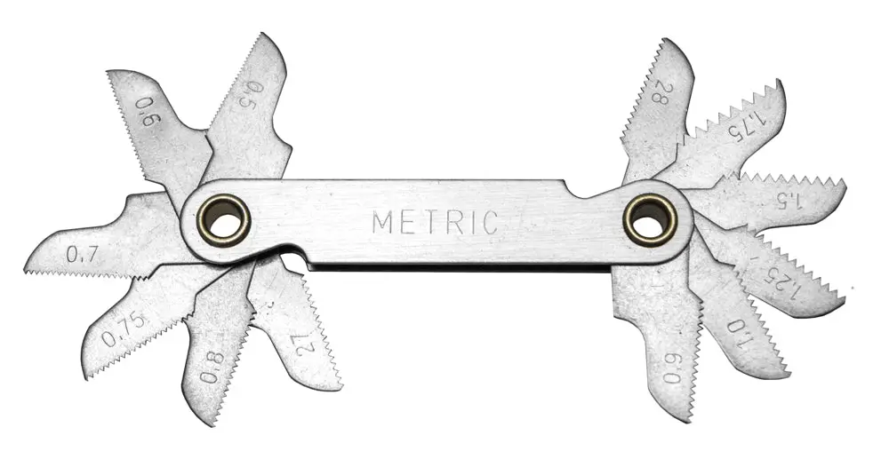 Century Drill And Tool Pitch Gauge Metric 0.50-1.75 Pitch Npt And Bsp - Precision Thread Measuring Tool Century Drill u00...