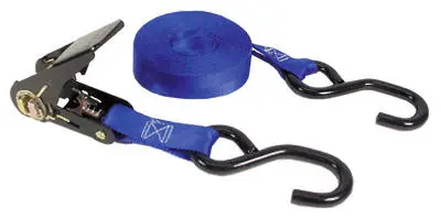 Keeper 1 . W x 14 ft. L Gray Tie Down Strap 500 lb. Capacity Pack 8