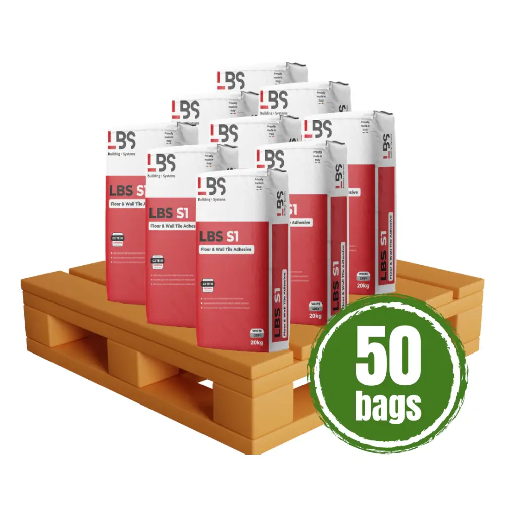 Flexible LBS S1 Floor & Wall Tile Adhesive GREY - 20kg ( Pallet 50 Bags)