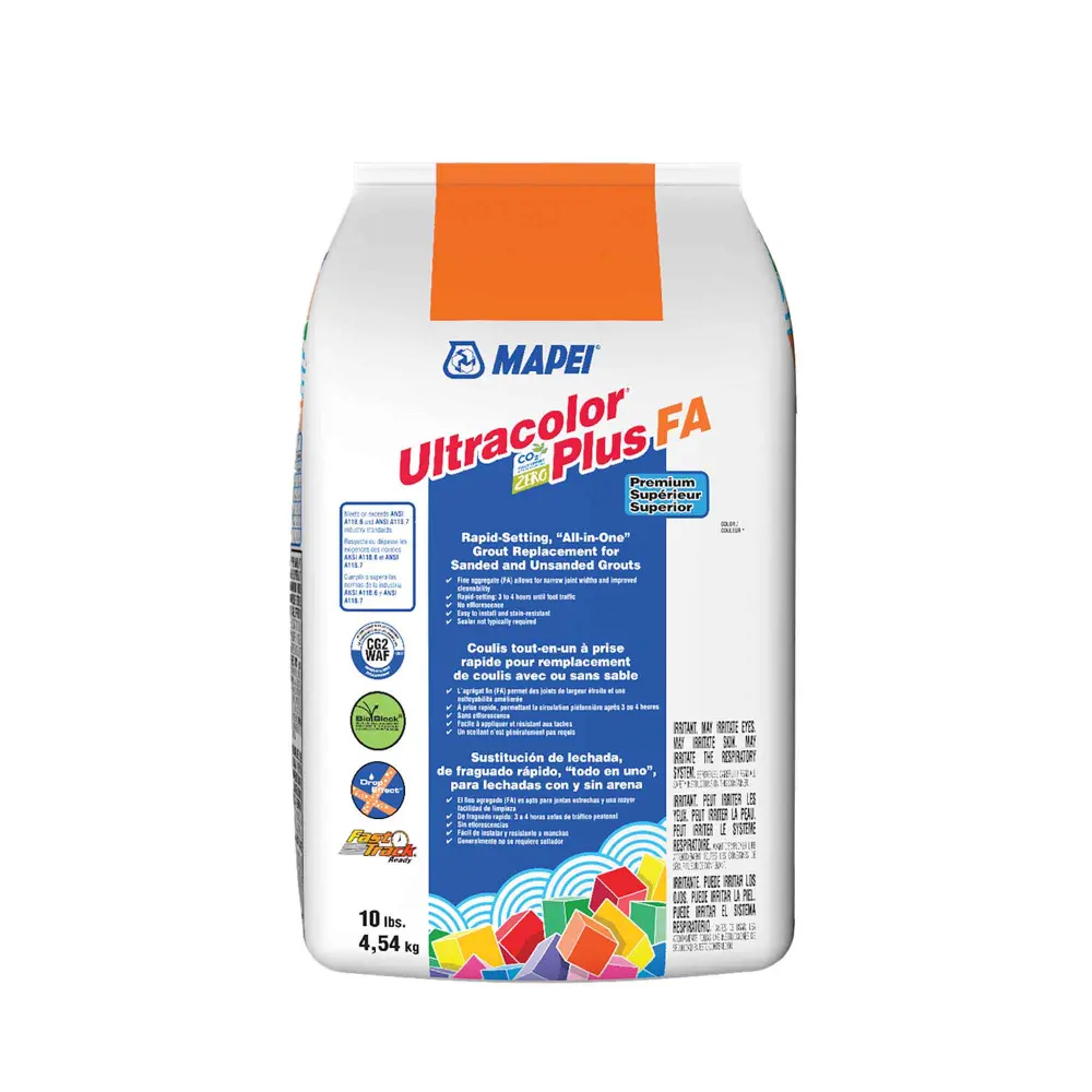 Ultracolor Plus FA Rapid-Setting Unified Grout Replacement Sanded and Unsanded Grouts 10 lbs, Mocha #42