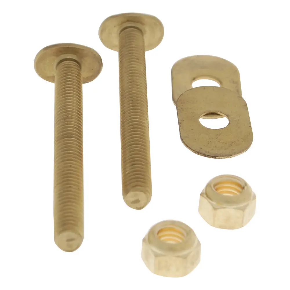 Brass Floor Toilet Bolt Set, 5/16" x 3-1/2" (2 Units)