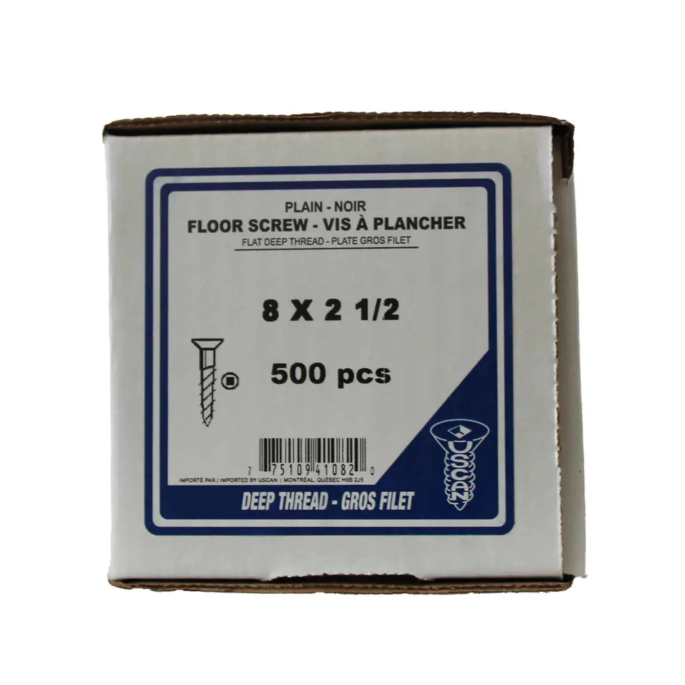 Floor Screw, #8 x 2-1/2" (500 Units)
