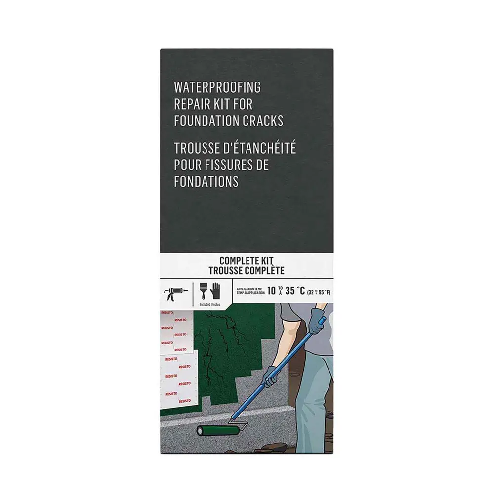 Waterproofing Repair Kit Foundation Cracks Commercial Restrooms