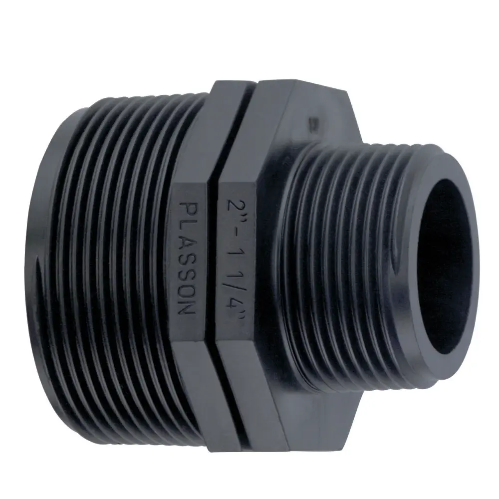 Dual-Flush Plasson Threaded Reducing Nipple - 1.1/2" x 1.1/4" (PT050605015013)