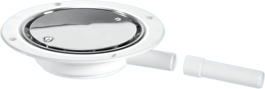 McAlpine USG1SS Untrapped Gully, Clamp Ring and Cover Plate, 22mm Horizontal Plain Outlet apply pumped waste