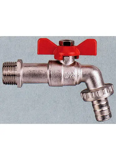 Plasson 1/4 Turn Warm alloy Bibcock 3/4" 2100 Cp (PV2100007)