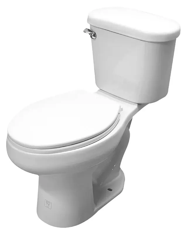 Cato J6052011120 Toilet, Elongated Bowl, 1.28 gpf Flush, 16-1/2 H Rim, Chalk, ADA Compliant