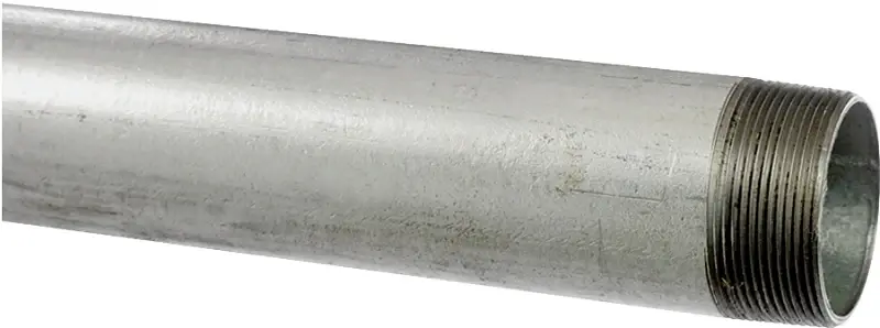 Kloeckner Metals GALV 2 Pipe, 2 , 21 ft L, Threaded