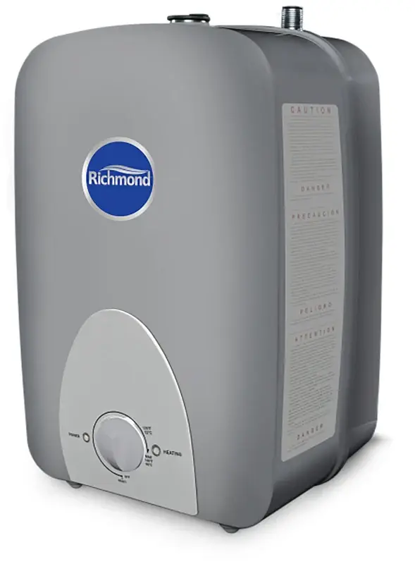 Richmond 6MT6-1 Mini-Tank Water Heater, 12 , 120 V, 1440 W, 6 gal Tank, Floor, Wall Mounting