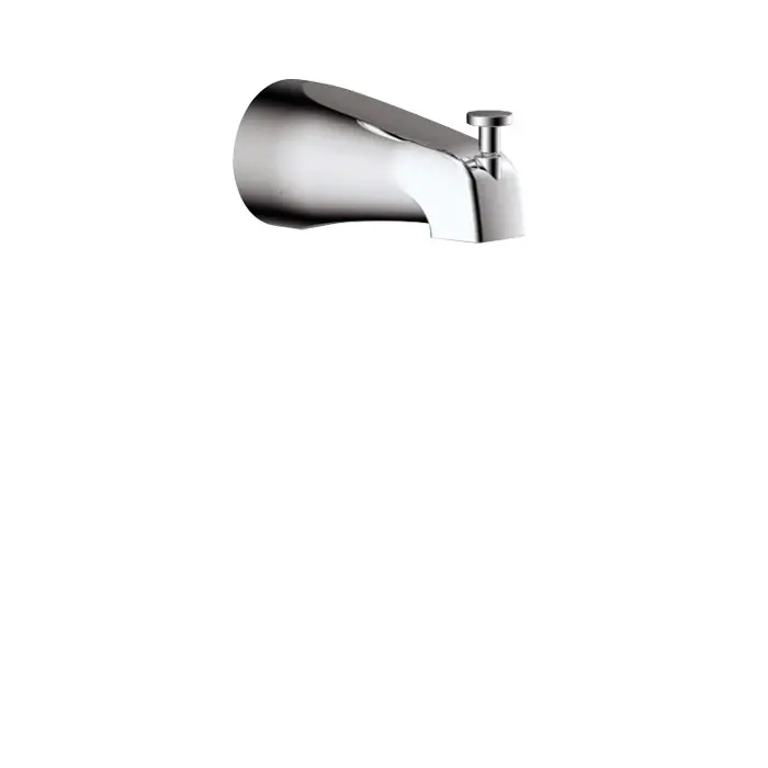 Round bath spout diverter