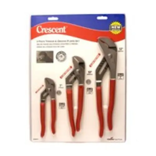 Crescent R200SET3 Tongue and Groove Plier Set Plumbing and Construction