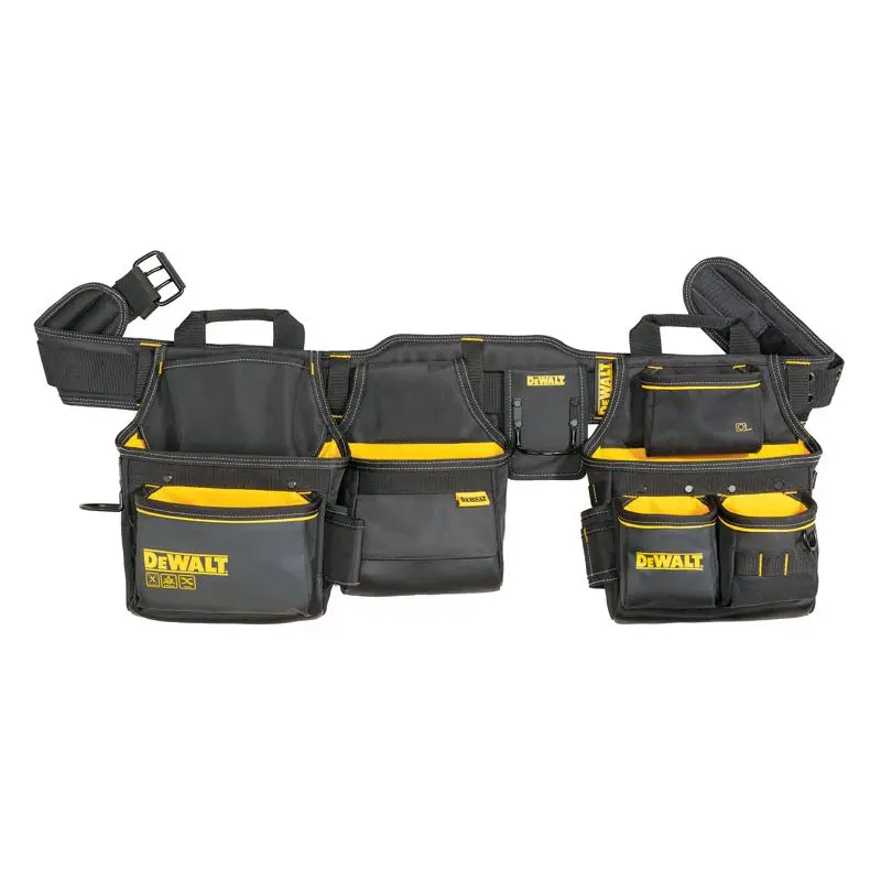 DeWalt 26 Pocket Ballistic Nylon Professional Tool Rig Black Yellow Durable Work Gear
