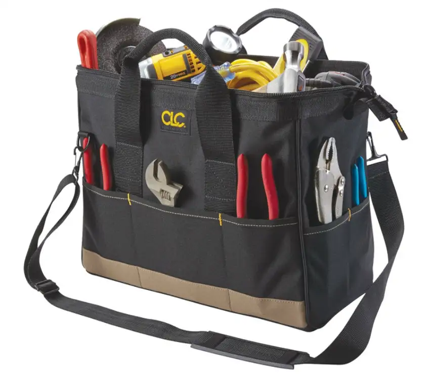 CLC 1165 Large BigMouth Tool Tote Bag 22 Pockets Contractors