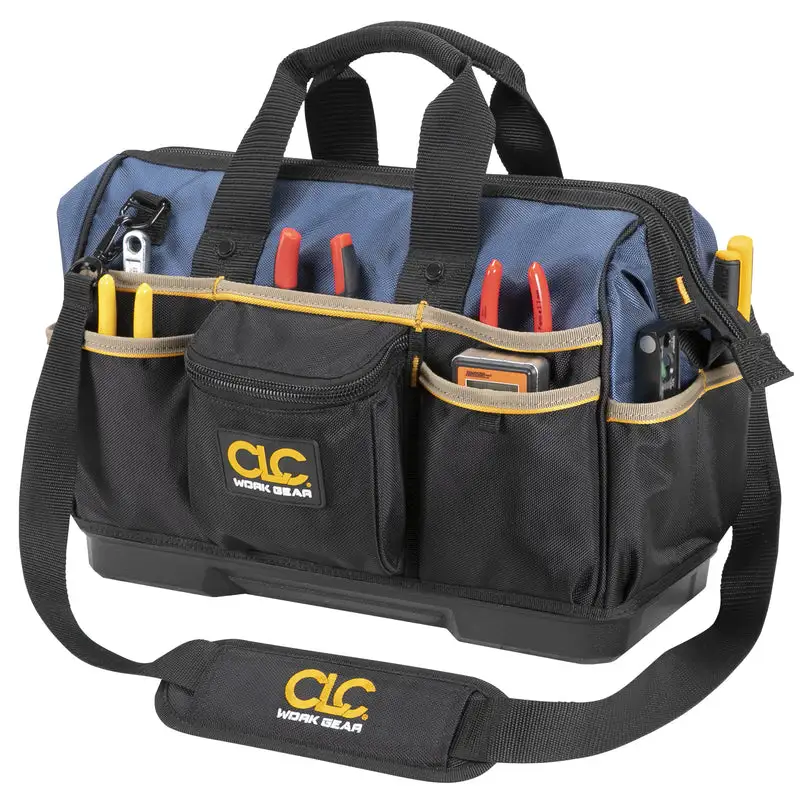 CLC 19 Inch Ballistic Polyester Big Mouth Tote Bag 23 Pocket Multicolored
