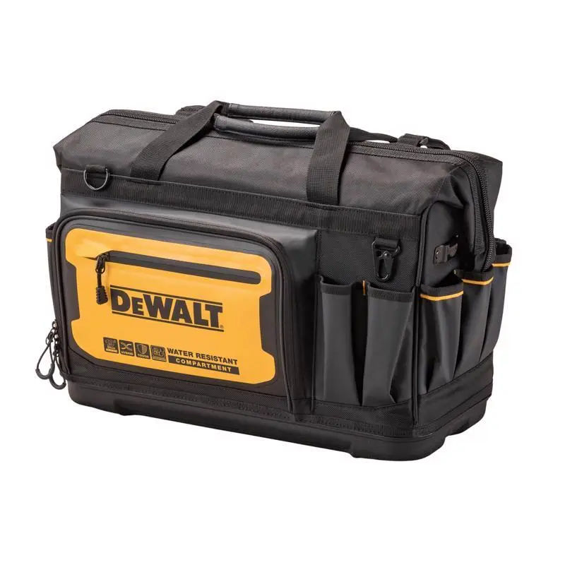 DeWalt Ballistic Nylon All-Purpose Tool Bag 33 Pocket Black Yellow