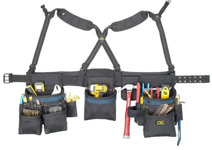 Pro Framer's Combo Tool Belt 27 Pocket Heavy Duty Hand Tools Construction CLC