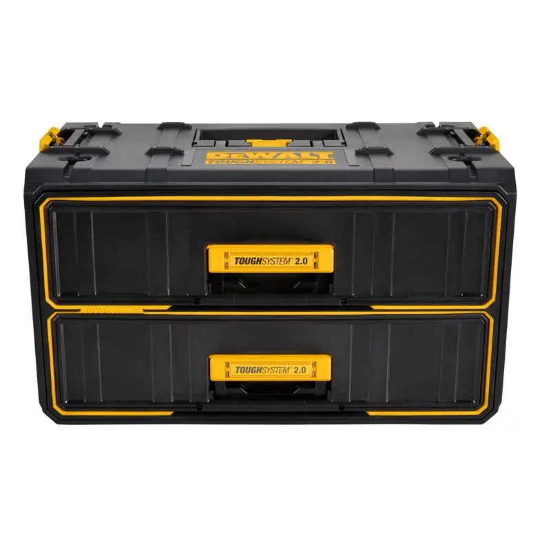 DeWalt ToughSystem 2.0 21.8 Tool Box Black Yellow Tool Storage