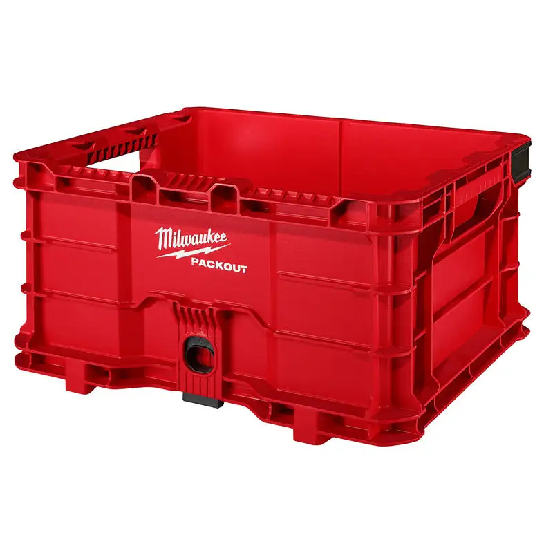 Milwaukee PACKOUT 9.9 Inch Stackable Crate 18.6 x 15 Inches Tool Storage