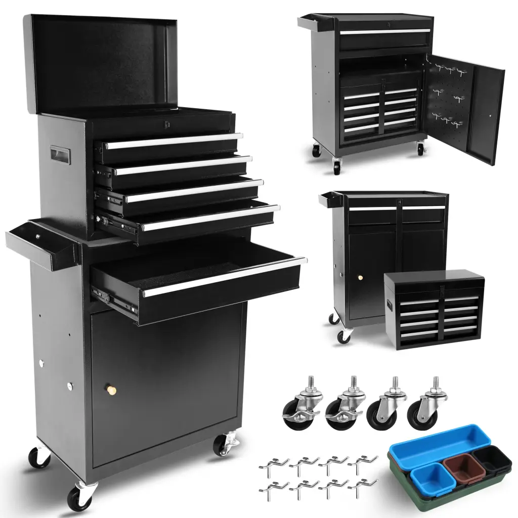 Rolling Garage Workshop Organizer Detachable 5 Drawer Tool Chest Wheels ys