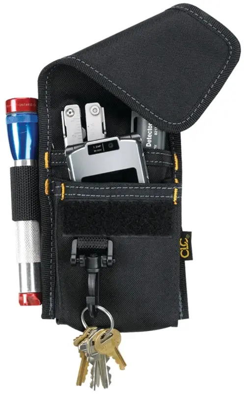 CLC Tool Functions Series 1104 Multi-Purpose Tool Holder, 4-Pocket, Polyester, Black, 3 W, 7-1/4 H, 1 D