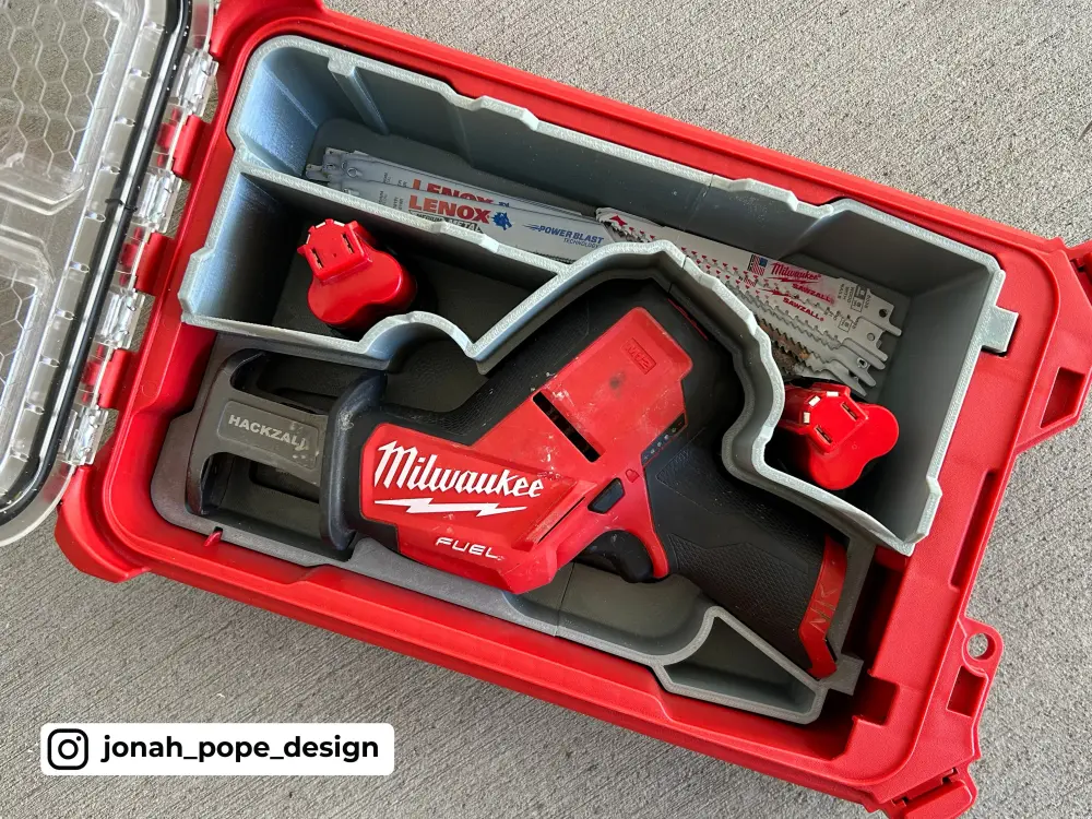Magnetic Strip Packout Insert M12 Hackzall - Jonah Pope Design (JP-HZ)