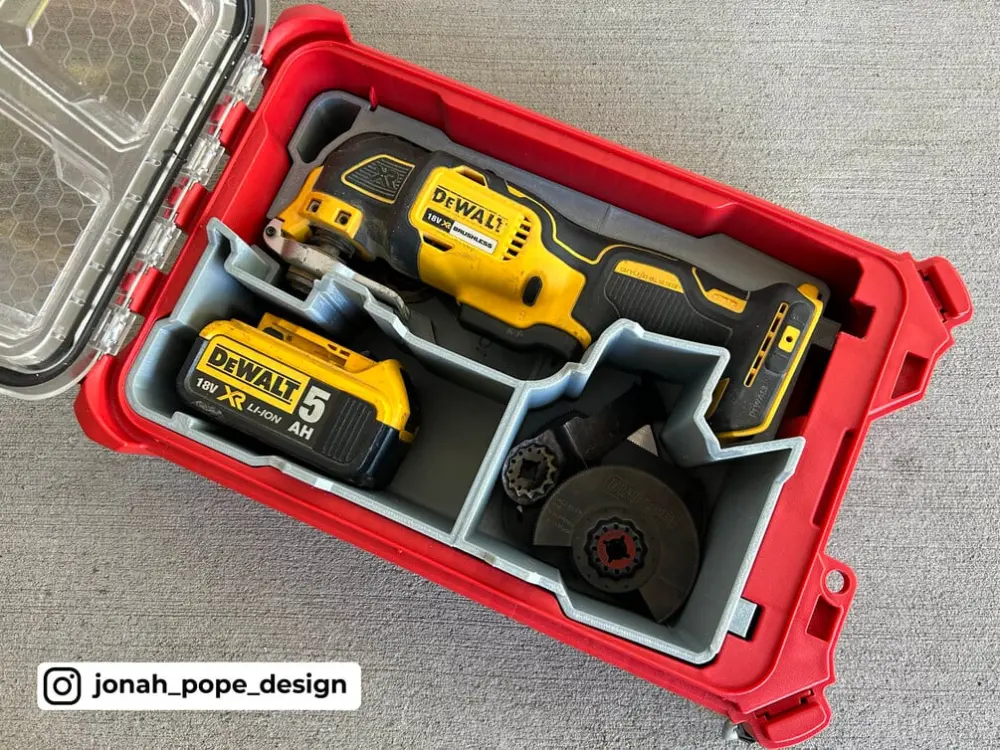 Packout Insert DeWalt Multi-Tool - Jonah Pope Design (JP-DMT) Charcoal Gray