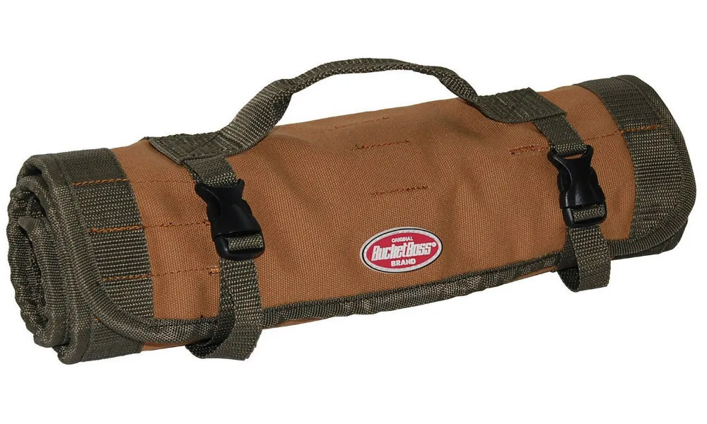 Bucket Boss Duckwear Canvas Tool Roll 22 Pockets 26 Inch