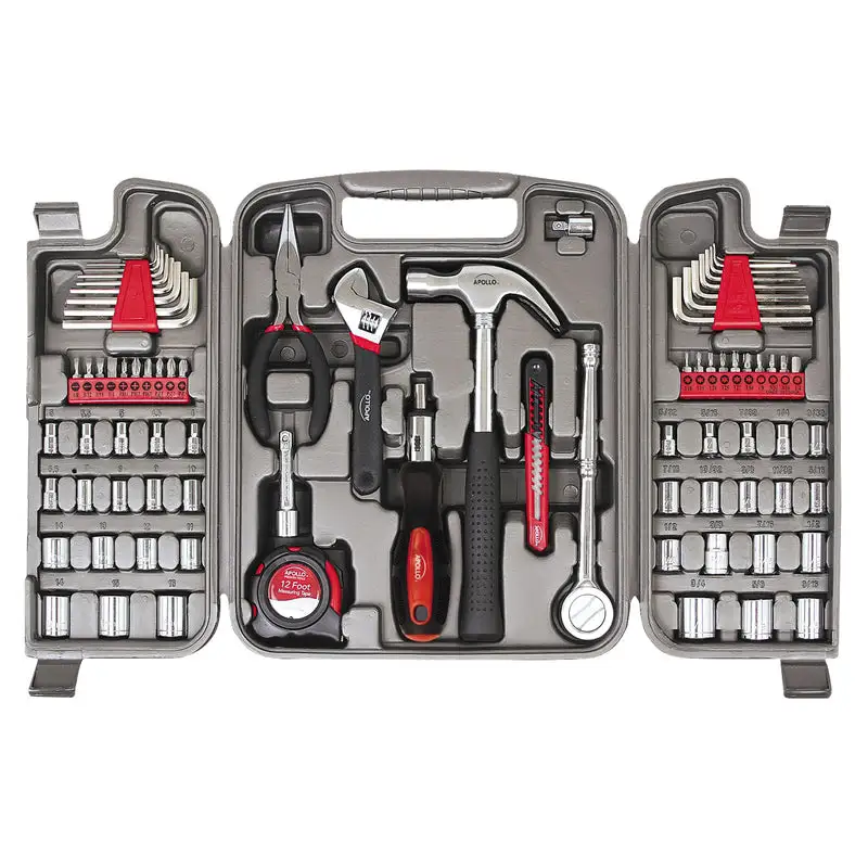 Apollo Tools Household Tool Kit 161 pc - Complete Home Repair and Maintenance Set