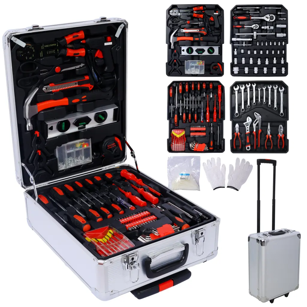 899 Piece Home Repair Tool Set Kit Men Toolbox Storage Case 4 Drawers g-h