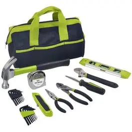 24-Piece Home Tool Set Durable Storage Bag DIY Projects Master Mechanic
