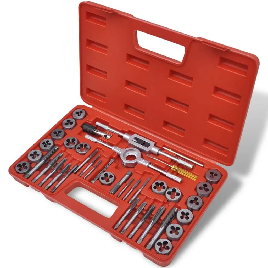 40 pcs Tap and Die Set Professional Tool Kit