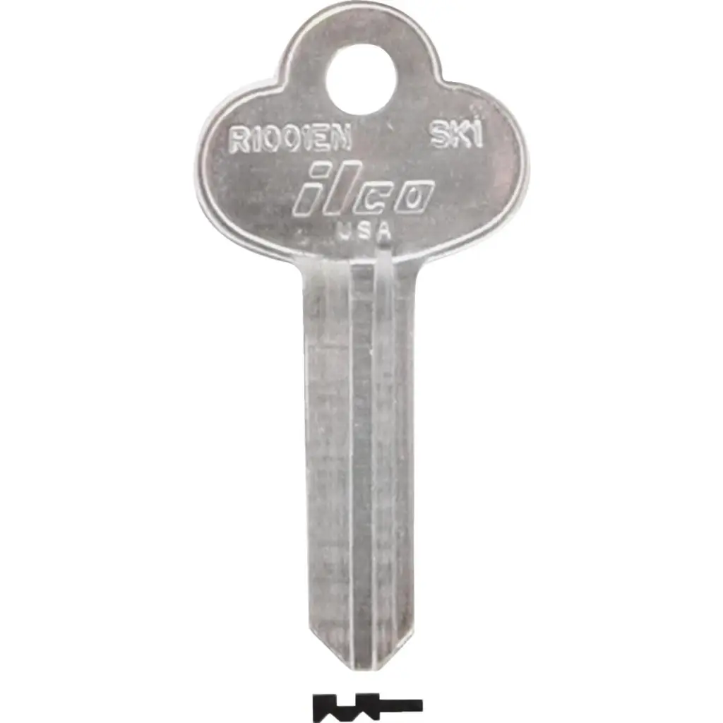 ILCO Skillman Nickel Plated Toolbox Key SK1 10-Pack Secure Tool Storage