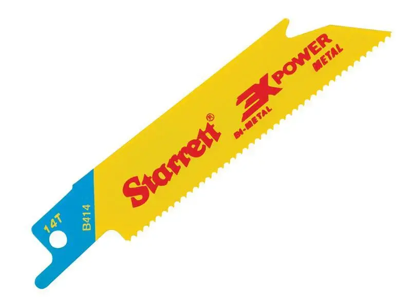 B414-5 Bi-Metal Reciprocating Blade, Metallic Straight 100mm 14 TPI (Pack 5)