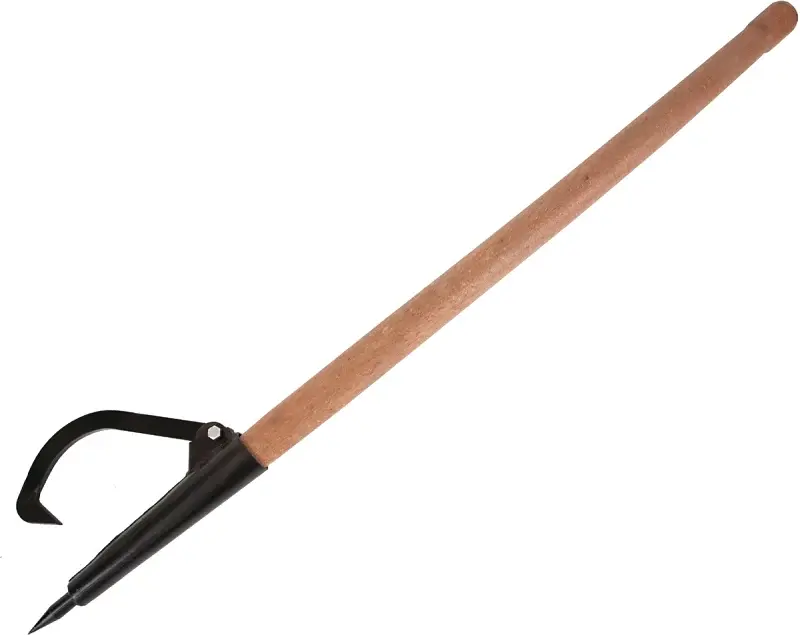 Baron 4080015 Robust Socket Peavey, Duckbill Tip, Steel Tip, Wood Handle