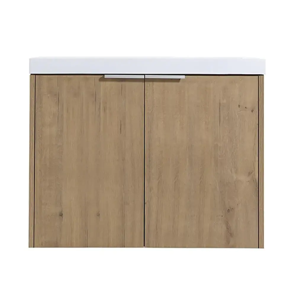 24 . W x 18 . D x 19 . H Bath Vanity Light Chocolate White Ceramic Top