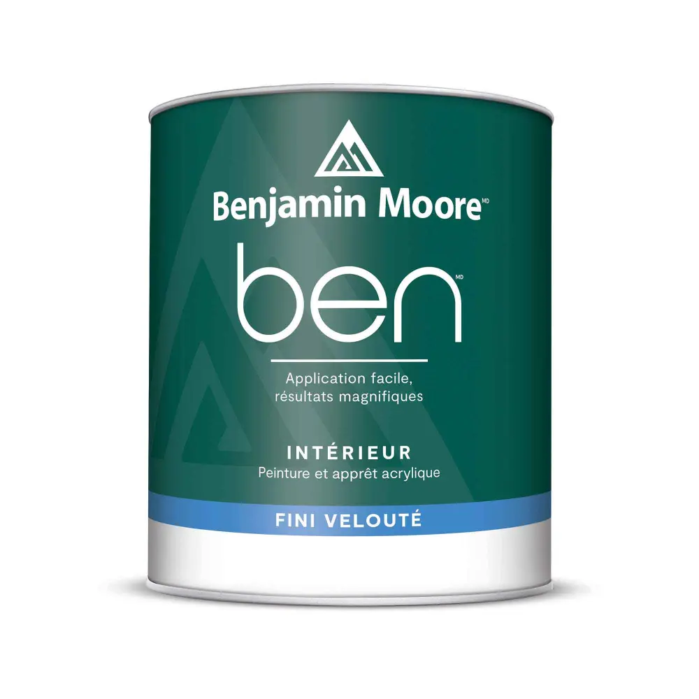 Ben Interior Paint and Primer Eggshell Ivory, 946 ml