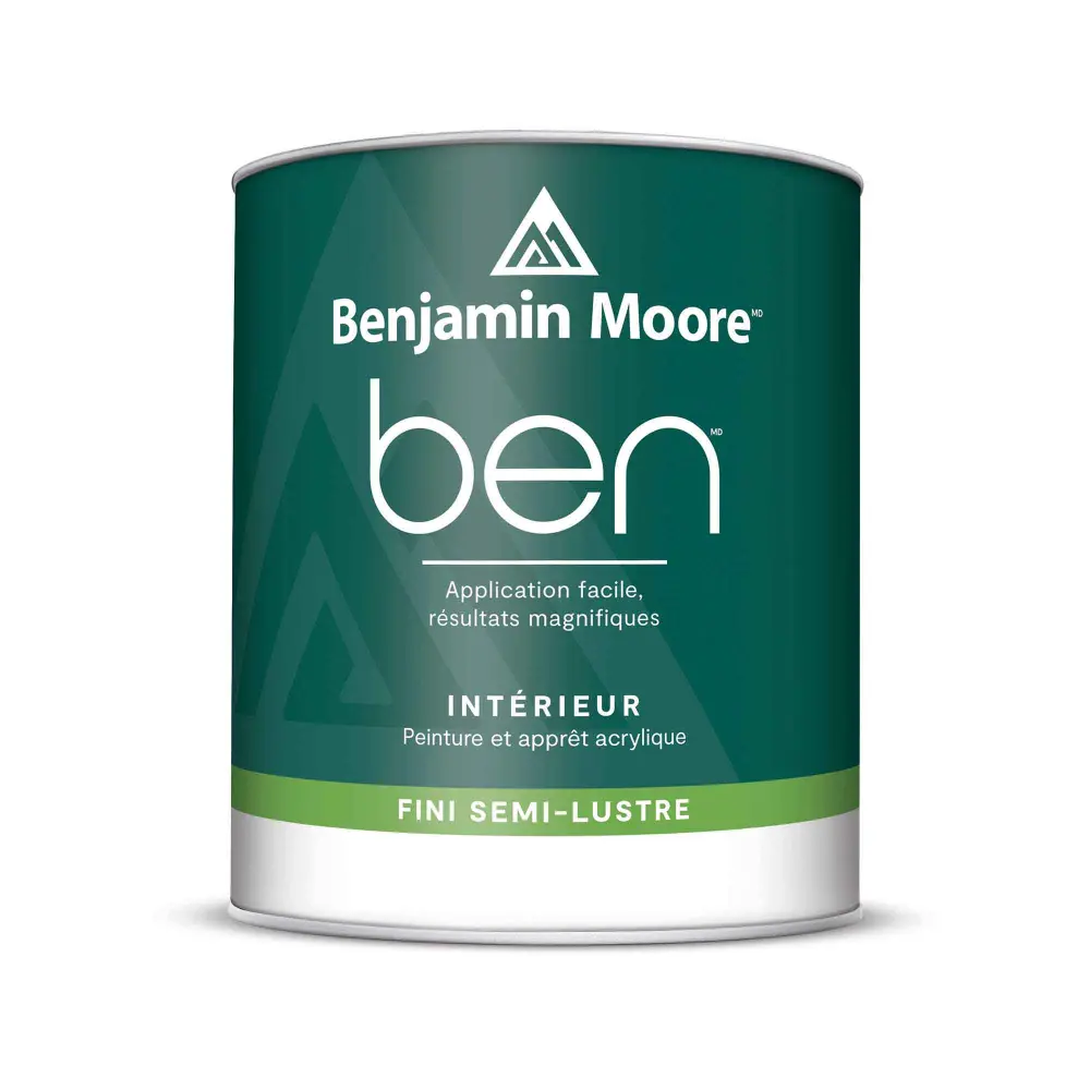 Ben Interior Paint and Primer Semi-Gloss Base 1, 946 ml