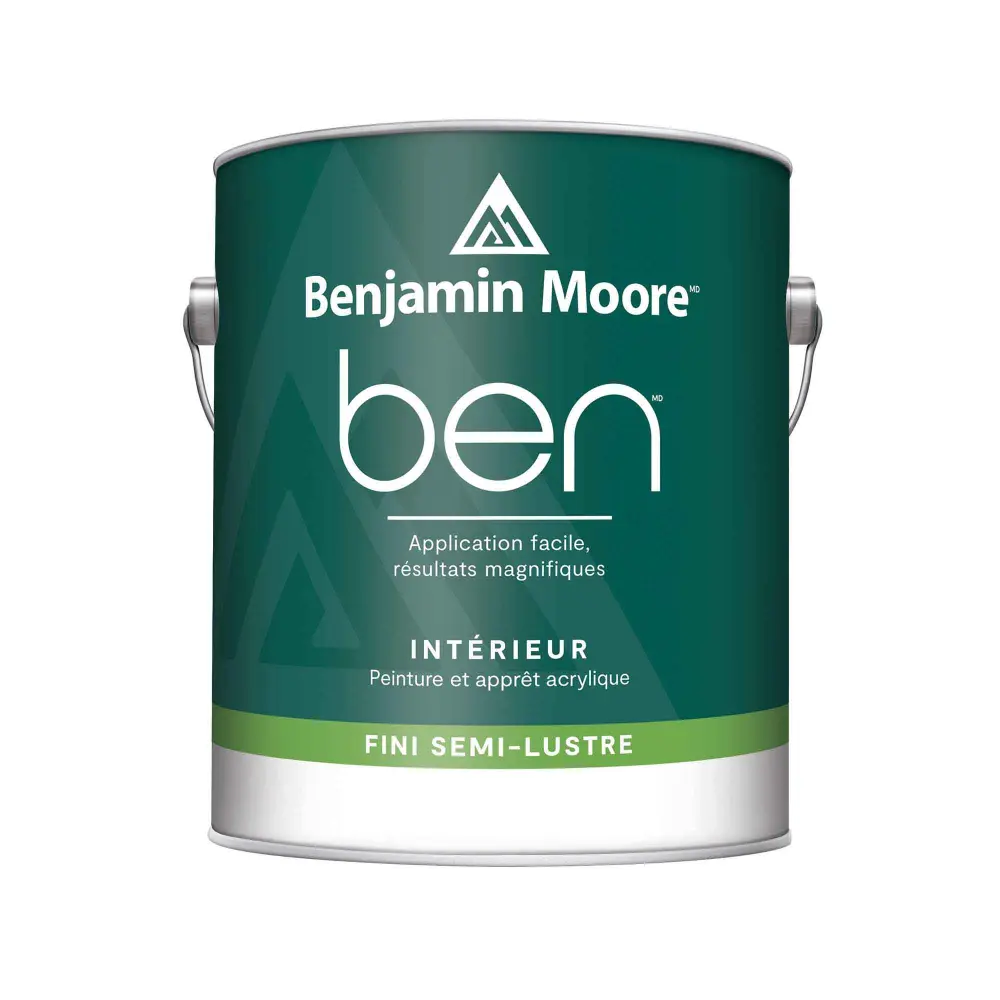 Ben Interior Paint and Primer Semi-Gloss Base 1, 3.79 L