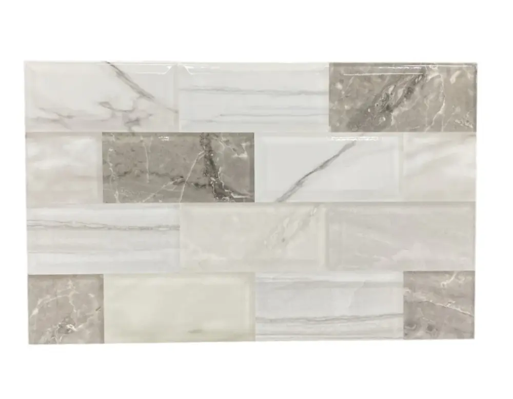 Brix Bianco RL 25x40 (9.84"x15.74") Wall Tile 15PPB 1.07sqft/p