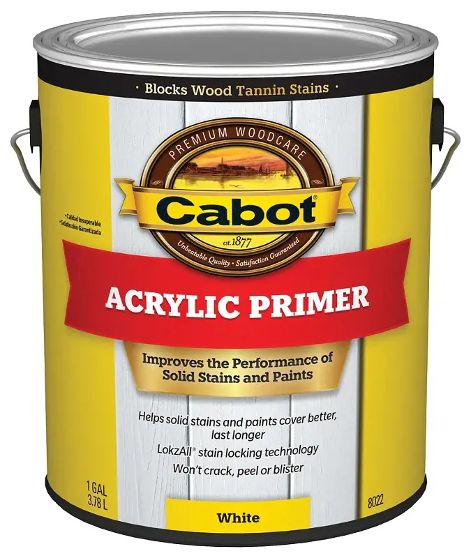 Cabot Problem-Solver 140.0008022.007 Exterior Primer, Alabaster, 1 gal